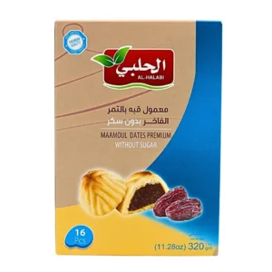 Al-Halabi Maamoul Date Cookies WITHOUT SUGAR 320g